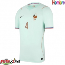 Camiseta Francia Dayot Upamecano #4 Visitante Equipación Mundial 2026 manga corta